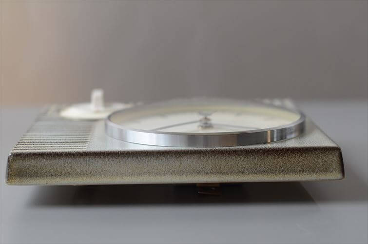 ドイツ製 Diehl モダンなグレー陶器のキッチンクロック 壁時計 ユンハンス 電池式 セラミック 壁掛け時計 アンティーク