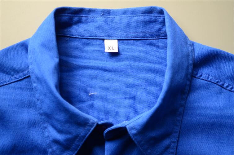 イタリア製 ユーロブルーがきれいな長袖シャツ XL メンズ 青 L/Sシャツ ヨーロッパ古着