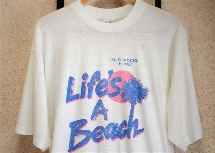 80-90's ヴィンテージ Life's a Beach Tシャツ sizeXXL USA製 サーフ ビーチ メンズ レディース 古着