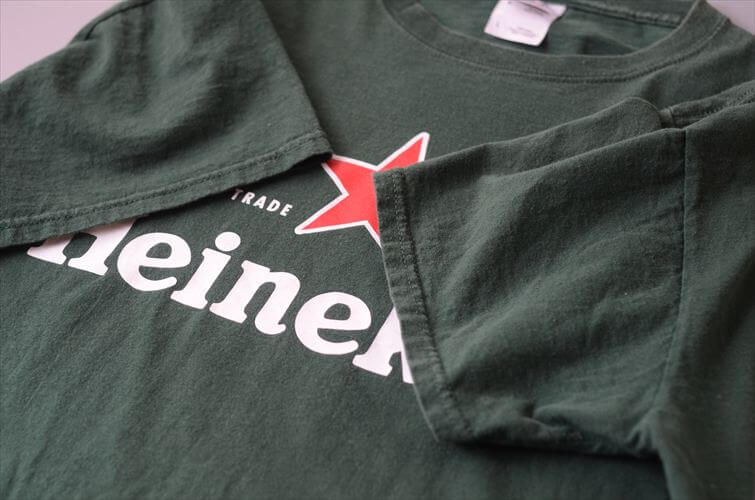 USA古着 Heineken ビッグロゴTシャツ sizeL メンズ グリーン ハイネケン アメリカ オールド古着