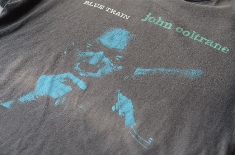 希少! 00's初頭 John Coltrane Blue Train Tシャツ サイズM ジョンコルトレーン ブルートレイン Jazz Gear Incを彷彿