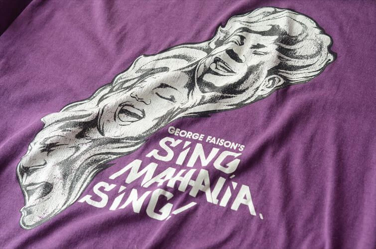 80'sヴィンテージ Mahalia Jackson Tシャツ サイズL マヘリアジャクソン ゴスペルTee USA製 パープル