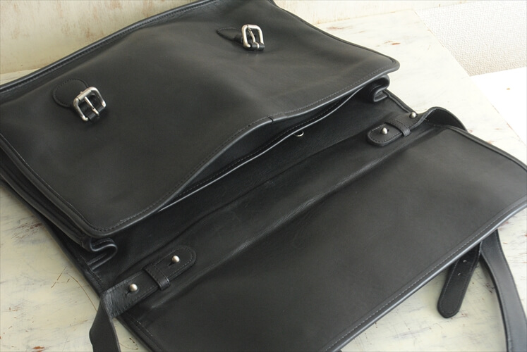 USA製 COACH コーチ 本革レザー ブリーフケース 2way ビジネスバッグ ブラック 黒色 メンズ オールドコーチ