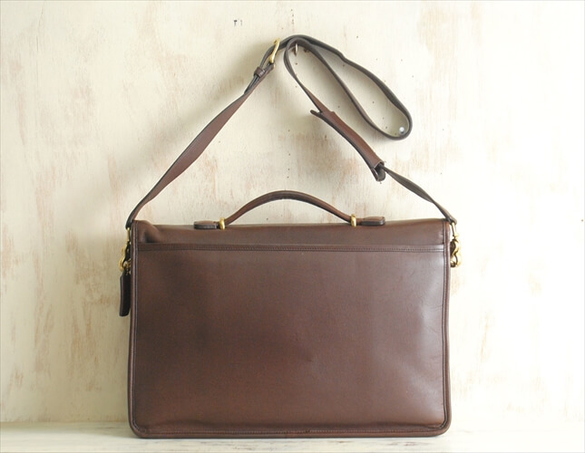 COACH コーチ 本革レザー ブリーフケース 2way ビジネスバッグ ブラウン 茶色 メンズ オールドコーチ_210212