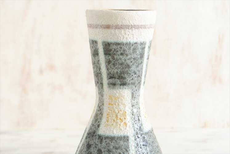 西ドイツ製 ヴィンテージ Fohr KERAMIK 陶器の花瓶 花器 一輪挿し ミッドセンチュリー期 フラワーベース アンティーク
