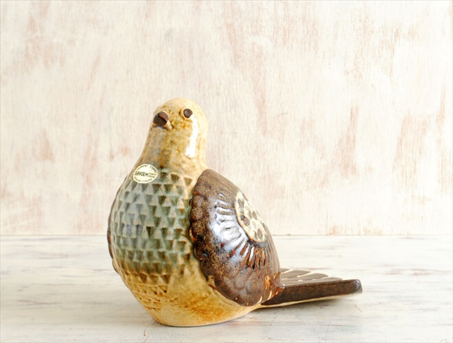 デンマーク製 Soholm 陶器 鳥のオブジェ スーホルム JOSEPH SIMON インテリア 北欧 インテリア アンティーク