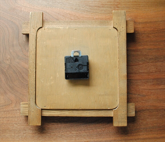 ドイツ買い付け 木製フレーム 壁時計 電池式 壁掛け時計 クロック アンティーク