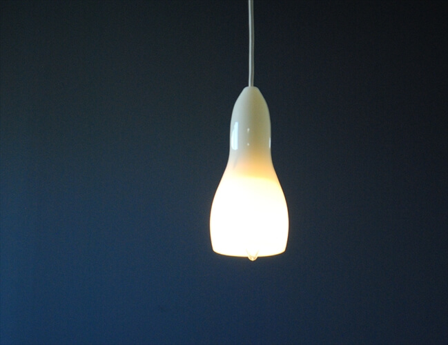 デンマーク製 Holmegaard GRY ペンダントライト ガラス 北欧 ランプ 照明 ヴィンテージ ホルムガード アンティーク