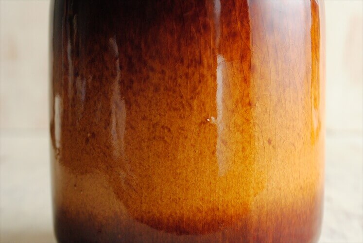 西ドイツ製 ヴィンテージ Scheurich窯 陶器の花瓶 Fat lava 花器 一輪挿し ミッドセンチュリー期 フラワーベース アンティーク_220722
