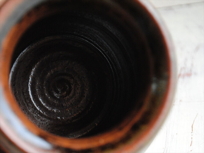 デンマークから 陶器の一輪挿し 花瓶 北欧 花器 フラワーベース 一輪挿し ヴィンテージ アンティーク