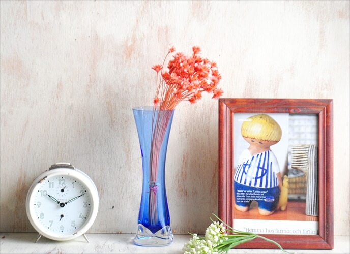 ドイツ製 INGRIDGLAS ガラスの花瓶 イングリッドグラス 花器 一輪挿し フラワーベース アンティーク
