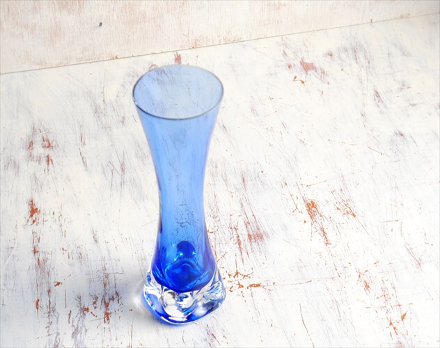 ドイツ製 INGRIDGLAS ガラスの花瓶 イングリッドグラス 花器 一輪挿し フラワーベース アンティーク