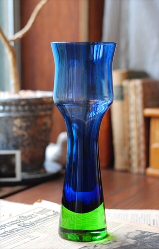 スウェーデン製 Aseda Bo Borgstrom ガラスの花瓶 B5/602 北欧 花器 一輪挿し フラワーベース アンティーク