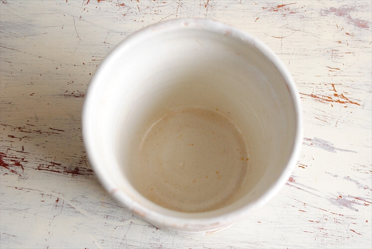 イタリア製 ヴィンテージ 陶器の花瓶 italy deruta pottery 花器 フラワーポット 一輪挿し フラワーベース アンティーク_230411