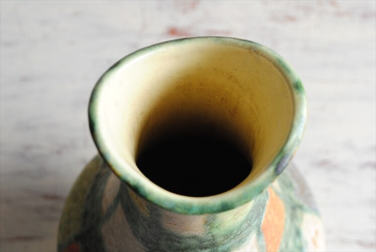 西ドイツ製 ヴィンテージ JASBA KERAMIK 陶器の花瓶 花器 一輪挿し ミッドセンチュリー期 フラワーベース アンティーク_230412