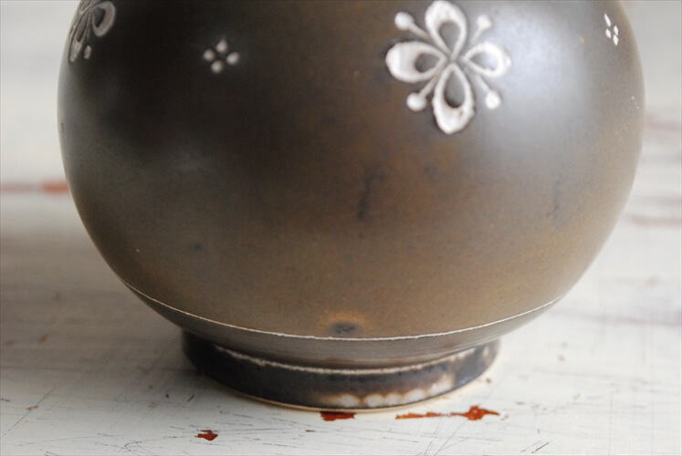 ドイツから ヴィンテージ ハンドペイント 小さな陶器の花瓶 花器 Art pottery フラワーポット 一輪挿し フラワーベース アンティーク_230510
