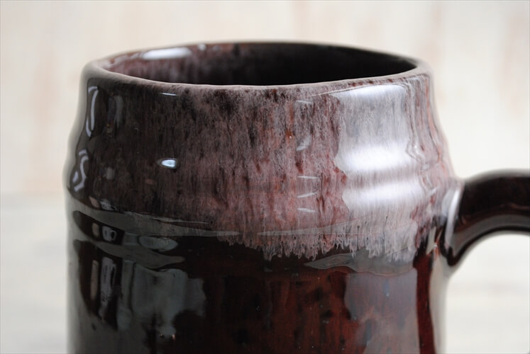 東ドイツ製 ヴィンテージ Harzer Keramik 陶器の花瓶 花器 一輪挿し ミッドセンチュリー期 フラワーベース アンティーク_230606