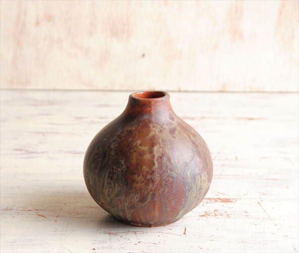 ドイツから ヴィンテージ 小ぶりな陶器の花瓶 花器 Art pottery フラワーポット 一輪挿し フラワーベース ミッドセンチュリー アンティーク_230712