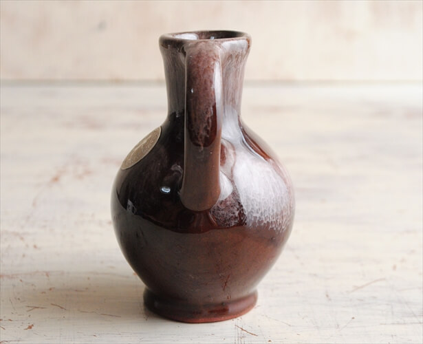東ドイツ製 ヴィンテージ Harzer Keramik 小さな陶器の花瓶 花器 一輪挿し ミッドセンチュリー期 フラワーベース アンティーク_230714