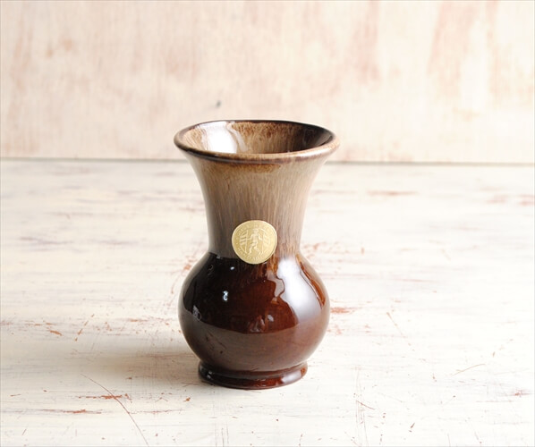 ドイツ製 ヴィンテージ Kunst Keramik 小ぶりな陶器の花瓶 花器 一輪挿し ミッドセンチュリー期 フラワーベース アンティーク_230714