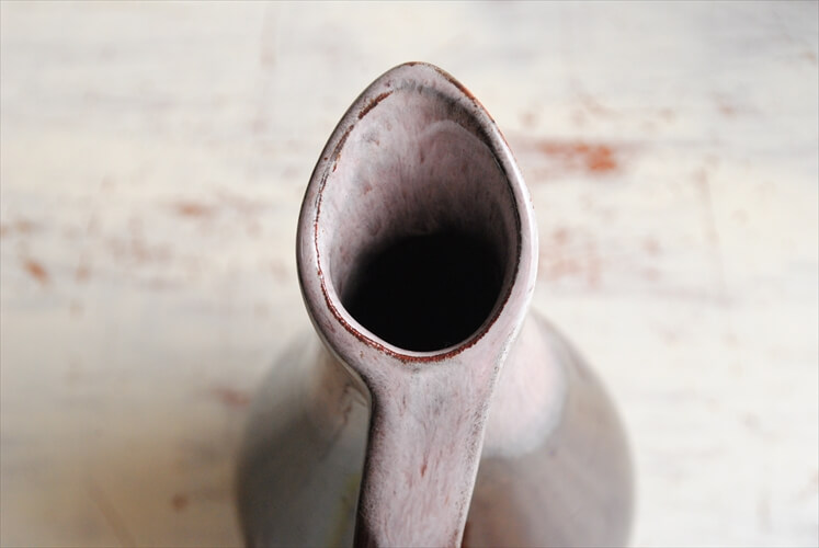 東ドイツ製 ヴィンテージ Harzer Keramik 陶器の花瓶 花器 一輪挿し ミッドセンチュリー期 フラワーベース アンティーク_230714