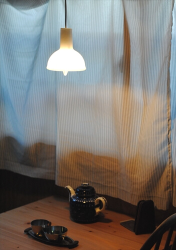 デンマーク製 Holmegaard Skyline ペンダントライト ガラス 北欧 ランプ 照明 ヴィンテージ ホルムガード アンティーク