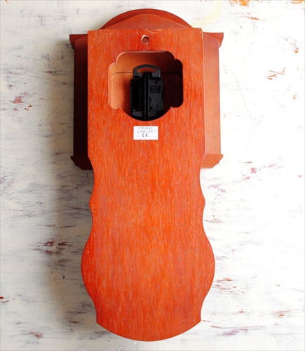 ドイツ製 Meister Anker 振子デザイン 木製フレームの壁時計 電池式 ウッド クロック 壁掛け時計 ヴィンテージ アンティーク