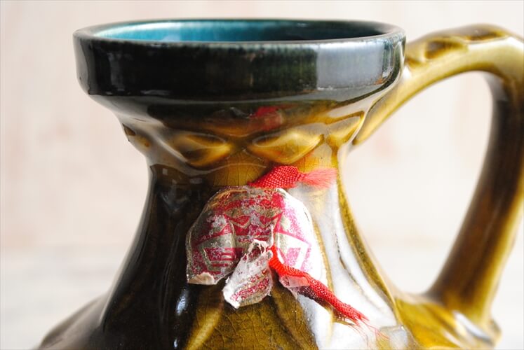 西ドイツ製 ヴィンテージ Bay Keramik 陶器の花瓶 花器 一輪挿し ミッドセンチュリー期 フラワーベース アンティーク_231121