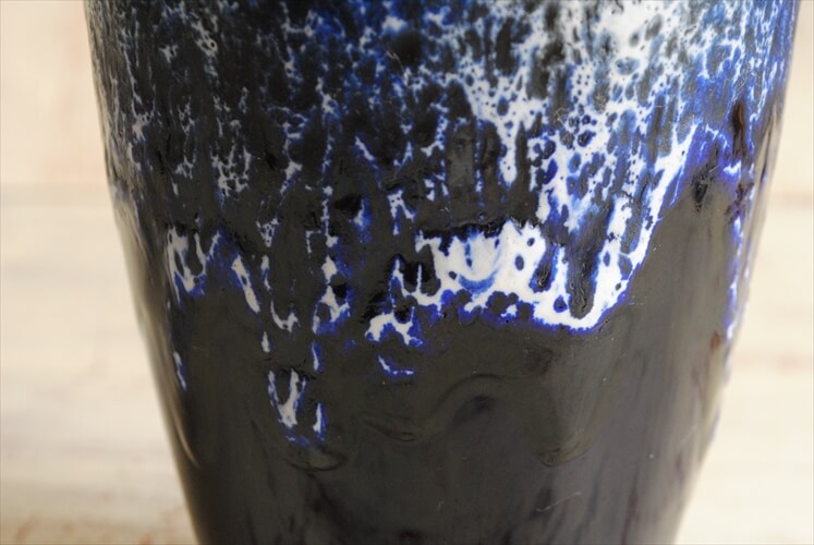 西ドイツ製 ヴィンテージ Scheurich窯 陶器の花瓶 Fat Lava 花器 一輪挿し ミッドセンチュリー期 フラワーベース アンティーク_240109