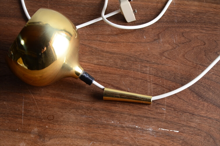 デンマーク製 Frandsen 真鍮色 ボールペンダントライト 北欧 ブラス ランプ 照明 ホルムガード アンティーク