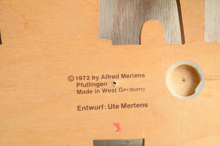 西ドイツ製  Mertens kunst かわいい汽車モチーフ キッズハンガーフック 壁掛けフック 木製 ヴィンテージ アンティーク
