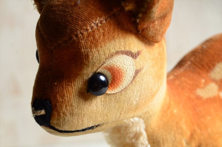 ドイツ製 Steiff ヴィンテージ かわいいバンビ 子鹿 ディズニー Disney Bambi ぬいぐるみ フィギュア アンティーク