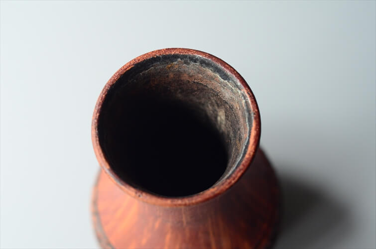 ドイツから ヴィンテージ 陶器の花瓶 花器 Art pottery フラワーポット 一輪挿し フラワーベース ミッドセンチュリー アンティーク_240307