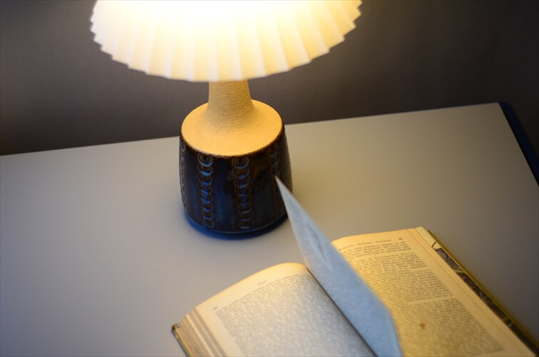 デンマーク製 SOHOLM 陶器 デスクランプ シェード付き スーホルム 北欧 照明 テーブル 卓上 ライト アンティーク