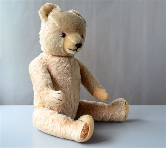 ドイツから ヴィンテージ テディベア Teddy Bear 全高49cm 手足可動式 ぬいぐるみ フィギュア アンティーク