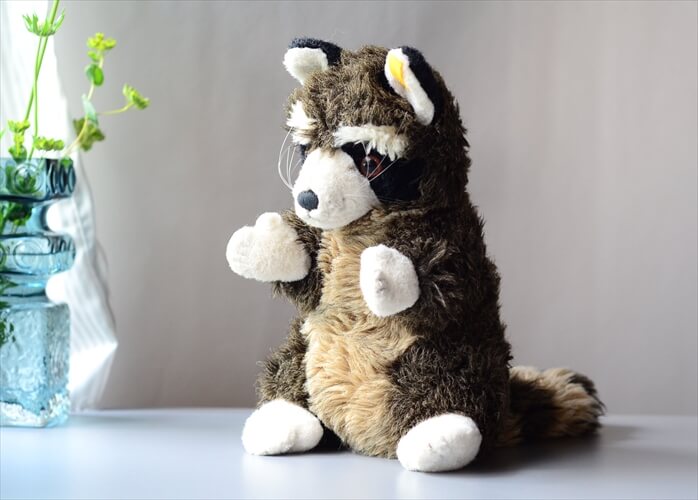 ドイツ製 Steiff Raggy アライグマ Raccoon dog シュタイフ ぬいぐるみ フィギュア アンティーク