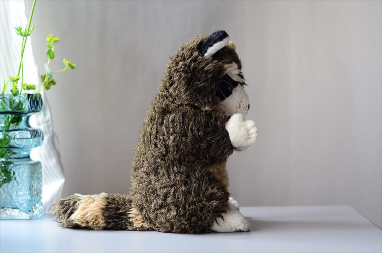 ドイツ製 Steiff Raggy アライグマ Raccoon dog シュタイフ ぬいぐるみ フィギュア アンティーク