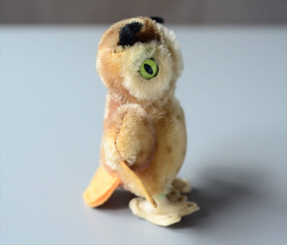 ドイツ製 Steiff 小さなフクロウ シュタイフ ぬいぐるみ Owl Wittie ドール フィギュア アンティーク ヴィンテージ_240712