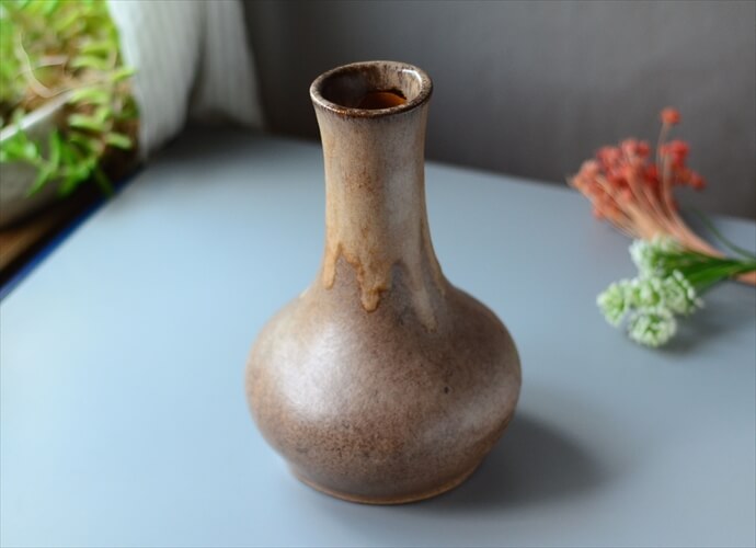 ドイツ Art Pottery Fat Lava 陶器の花瓶 ファットラバー ベース ミッドセンチュリー ヴィンテージ 花器 アンティーク