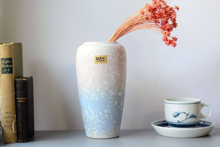 ドイツ製 Bay Keramik 陶器の花瓶 ベイケラミック 花器 一輪挿し ミッドセンチュリー期 フラワーベース アンティーク