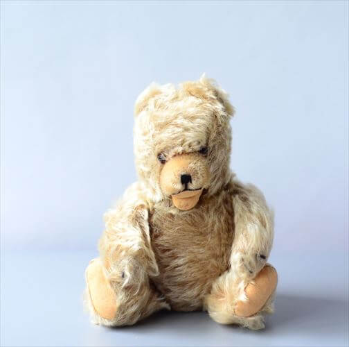 ドイツから ヴィンテージ テディベア Teddy Bear 手足可動式 ぬいぐるみ フィギュア アンティーク