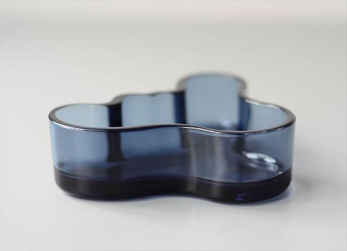 廃盤 iittala Aalto Bowl イッタラ アールトボウル ALVAR AALTO ガラス トレー 北欧 アンティーク_241025