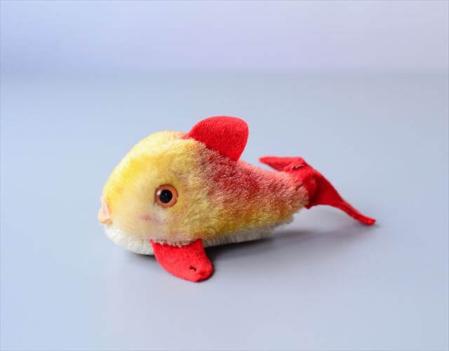 1960～81年 ドイツ製 Steiff お魚 シュタイフ Flossy Fish ぬいぐるみ ドール フィギュア アンティーク ヴィンテージ_241107