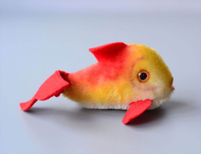 1960～81年 ドイツ製 Steiff お魚 シュタイフ Flossy Fish ぬいぐるみ ドール フィギュア アンティーク ヴィンテージ_241107