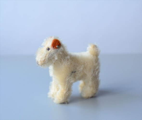 1949～75年 ドイツ製 Steiff 犬 シュタイフ Foxy Foxterrier フォックステリア ぬいぐるみ ドール フィギュア アンティーク ヴィンテージ_241107