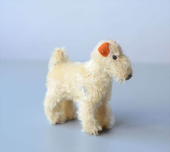 1949～75年 ドイツ製 Steiff 犬 シュタイフ Foxy Foxterrier フォックステリア ぬいぐるみ ドール フィギュア アンティーク ヴィンテージ_241107