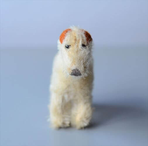 1949～75年 ドイツ製 Steiff 犬 シュタイフ Foxy Foxterrier フォックステリア ぬいぐるみ ドール フィギュア アンティーク ヴィンテージ_241107