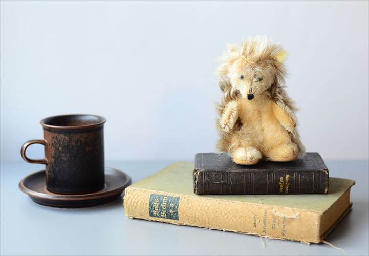 1951～85年 ドイツ製 Steiff ハリネズミ シュタイフ Joggi Hedgehog ぬいぐるみ ドール フィギュア アンティーク ヴィンテージ_241107