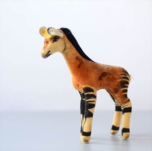 1960年代 ドイツ製 Steiff Okapi オカピ 14cm規格 シュタイフ ぬいぐるみ ドール フィギュア アンティーク ヴィンテージ