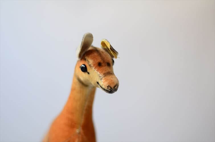 1960年代 ドイツ製 Steiff Okapi オカピ 14cm規格 シュタイフ ぬいぐるみ ドール フィギュア アンティーク ヴィンテージ
